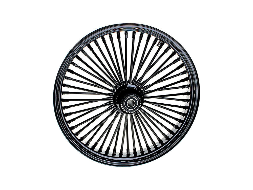 21in. x 3.5in. Mammoth Fat Spoke Front Wheel - Gloss Black. Fits Fatboy 2018up - DNA Specialty