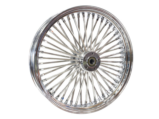 21in. x 3.5in. Mammoth Fat Spoke Front Wheel - Chrome. Fits Fits Dual Disc Dyna Fat Bob 2012-2017 & CVO Pro Street Breakout 2016-2017 - DNA Specialty
