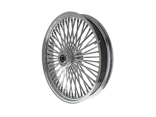 21in. x 3.5in. Mammoth Fat Spoke Front Wheel - Chrome. Fits Dual Disc Mid Glide Dyna Low Rider 2014-2017 & Low Rider S 2020up & Low Rider ST 2022up - DNA Specialty