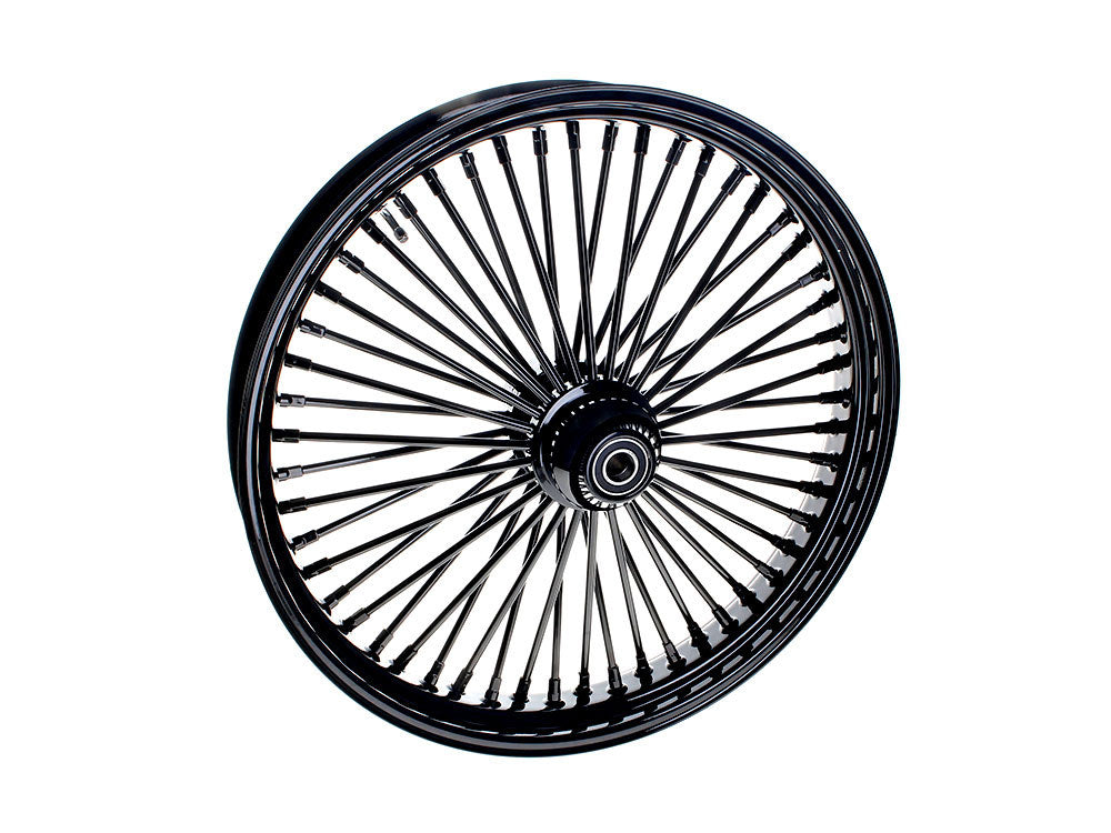 23in. x 3.5in. Mammoth Fat Spoke Front Wheel - Gloss Black. Fits Fatboy 2018up - DNA Specialty