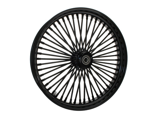 23in. x 3.5in. Mammoth Fat Spoke Front Wheel - Gloss Black. Fits Mid Glide Dyna 2012-2017 & FX Softail 2018up. - DNA Specialty