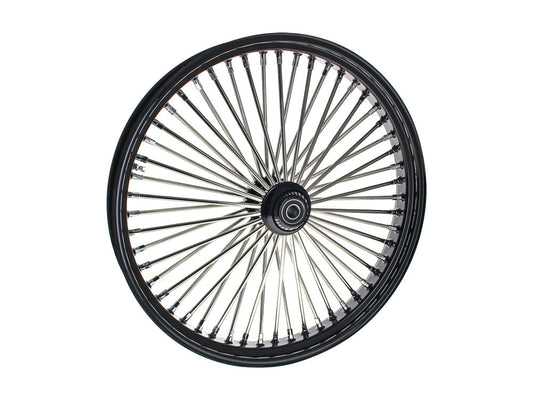 26in. x 3.5in. Mammoth Fat Spoke Front Wheel - Gloss Black & Chrome. Fits Softail Breakout 2013up. - DNA Specialty