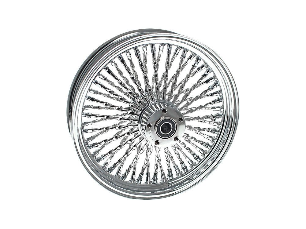 18in. x 3.5in. Cali Fat Spoke Rear Wheel - Chrome. Fits Softail 2011up. - DNA Specialty