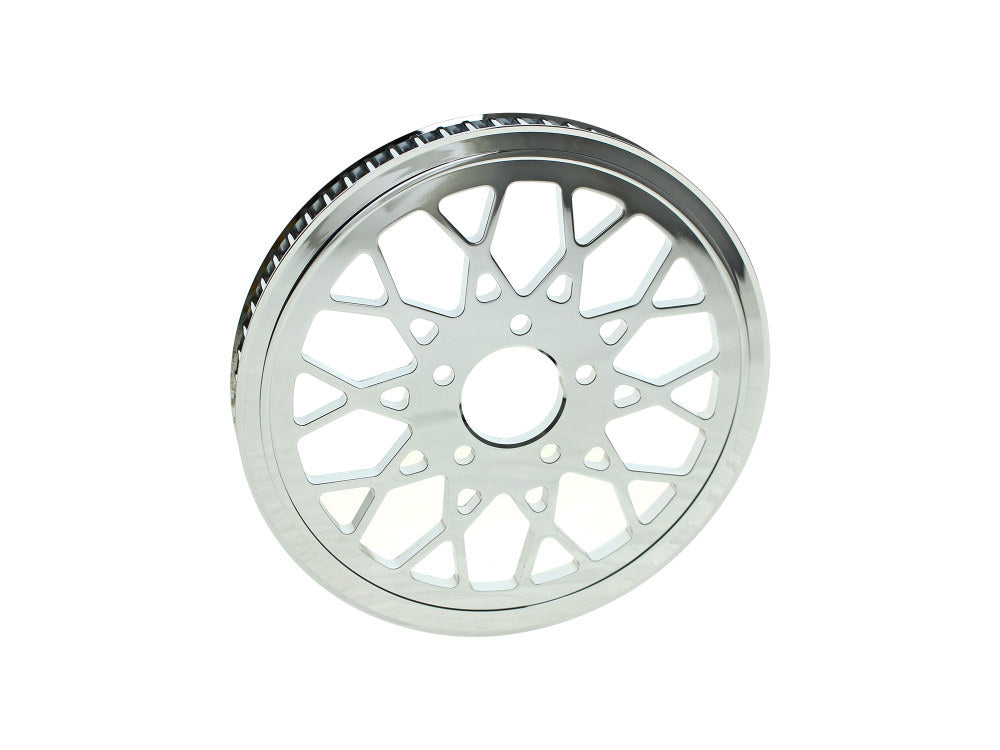 66 Tooth x 1in. Wide Mesh Pulley - Chrome. - DNA Specialty
