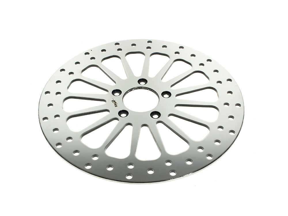 12.6in. Front Super Spoke SS2 Disc Rotor - Polished. Fits Touring 2024up with Custom Wheel and Hub Mounted 320mm Rotors - DNA Specialty