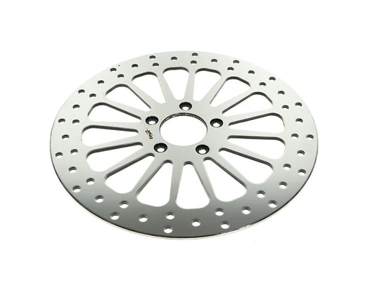 12.6in. Front Super Spoke SS2 Disc Rotor - Polished. Fits Touring 2024up with Custom Wheel and Hub Mounted 320mm Rotors - DNA Specialty