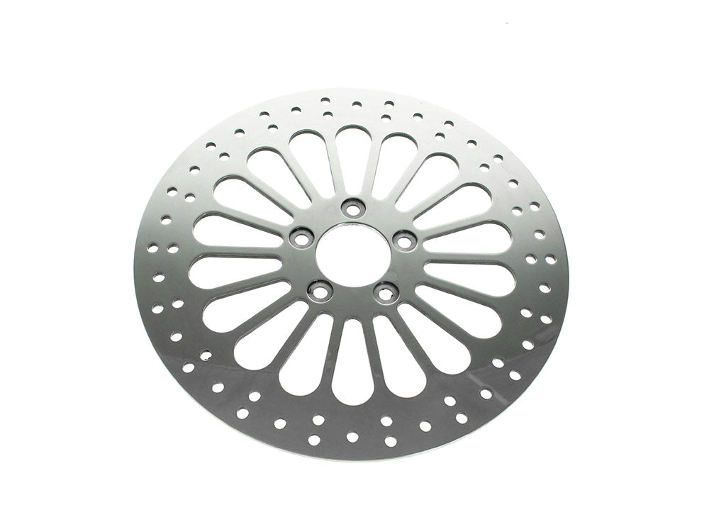 13in. Front Super Spoke SS2 Disc Rotor - Polished. Fits most Big Twin 2000up when upgrading to 13in. x 6 Piston Caliper - DNA Specialty