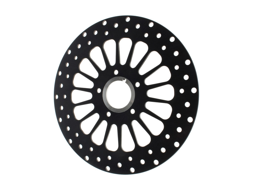 11.5in. Front Super Spoke SS2 Disc Rotor - Black. Fits Big Twin & Sportster 2000-2014 - DNA Specialty
