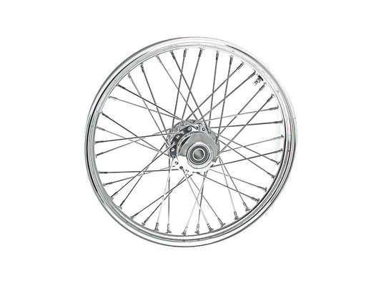 21in. x 2.15in. 40 Spoke Cross Laced Front Wheel - Chrome. Fits FX Softail 2007-2010. - DNA Specialty