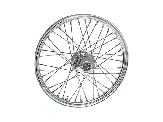 21in. x 2.15in. 40 Spoke Cross Laced Front Wheel - Chrome. Fits FX Softail 2011-2015. - DNA Specialty