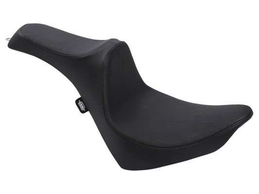 Predator 3 Dual Seat - Smooth Black. Fits Softail Deluxe 2018-2020, Slim 2018-2021, Standard 2020-2024 & Street Bob & Heritage Classic 2018up - Drag Specialties
