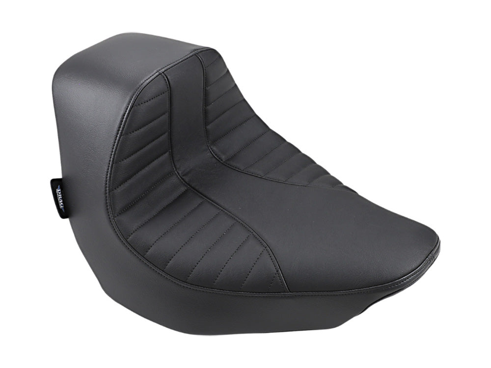 Ez Solo Seat with Black Scorpion Stitch. Fits Fatboy 2018up & Breakout 2023up - Drag Specialties