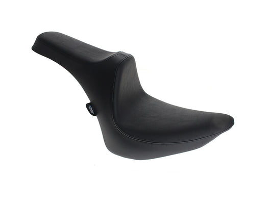 Predator 3 Dual Seat - Smooth Black. Fits Softail 1984-1999 - Drag Specialties