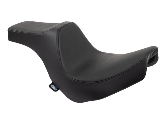Predator 3 Dual Seat - Smooth Black. Fits Sport Glide & Low Rider 2018up, Low Rider S 2020up & Low Rider ST 2022up - Drag Specialties