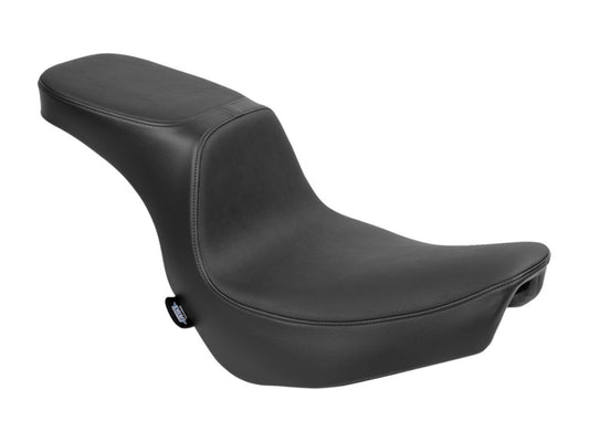Performance Predator 2up Dual Seat - Smooth Black. Fits Sport Glide & Low Rider 2018up, Low Rider S 2020up & Low Rider ST 2022up - Drag Specialties