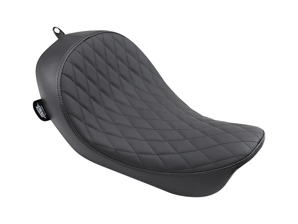 Solo Seat with Black Diamond Lattice Stitch. Fits Dyna 2006-2017 - Drag Specialties