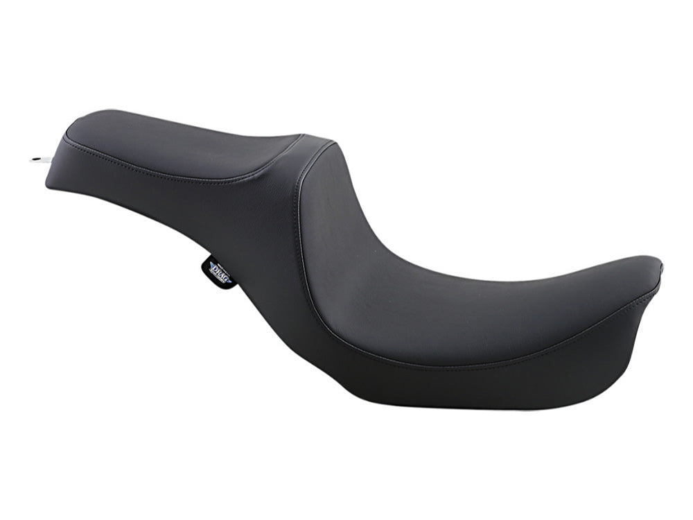 Predator 3 Dual Seat - Smooth Black. Fits Dyna 2006-2017 - Drag Specialties