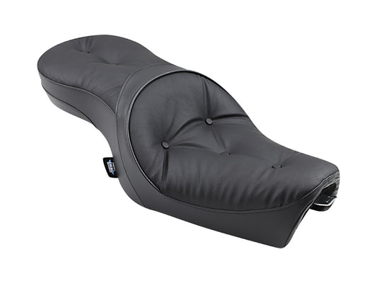 Low Profile Dual Touring Seat with Pillow Stitch. Fits Sportster 2004-2021 - Drag Specialties
