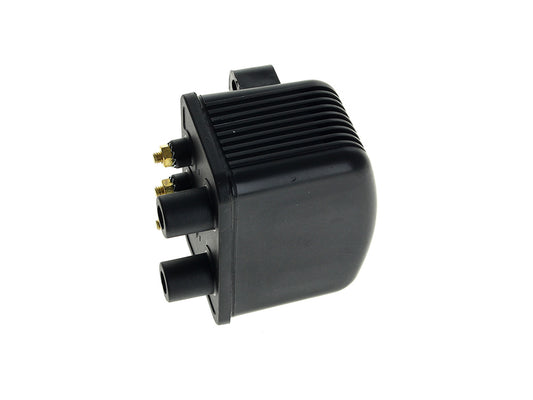 Ignition Coil - Black. Fits Big Twin 1970-1999 & Sportster 1971-2003 Models with Upgraded Single Fire Ignition - Drag Specialties