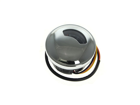 OEM Style Needle Fuel Gauge - Chrome. Fits Softail 2008-2017 Dyna 2009-2017, Road King 2008-2025 & Freewheeler Trike 2015-2025 - Drag Specialties