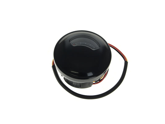 OEM Style Needle Fuel Gauge - Black. Fits Softail 2008-2017 Dyna 2009-2017, Road King 2008-2025 & Freewheeler Trike 2015-2025 - Drag Specialties