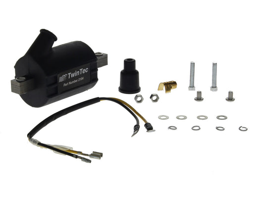 Spitfire Ignition Coil - Black. Fits Custom Applications with Single Fire Ignition & Single Spark Plug Heads. 2 Required. - Daytona Twin Tec