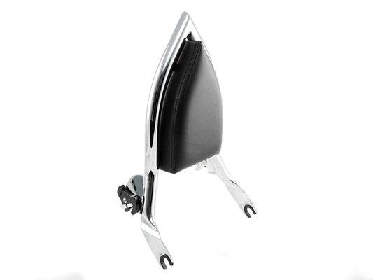 Diablo Sissy Bar Backrest - Chrome. Fits Touring 2009up. - Factory 47 Handlebars