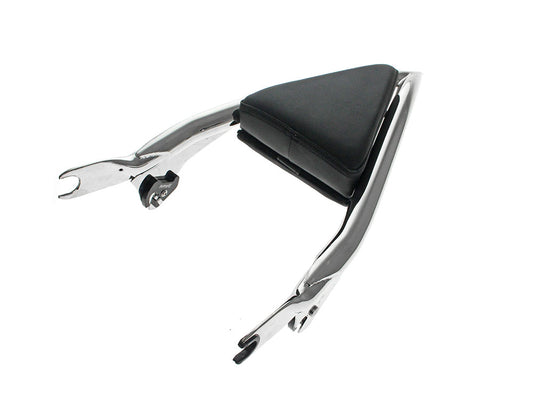 Apex Sissy Bar Backrest - Chrome. Fits Touring 2009up. - Factory 47 Handlebars