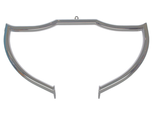 Shield Front Crashbar - Chrome. Fits Touring 1997-2023. - Factory 47 Handlebars