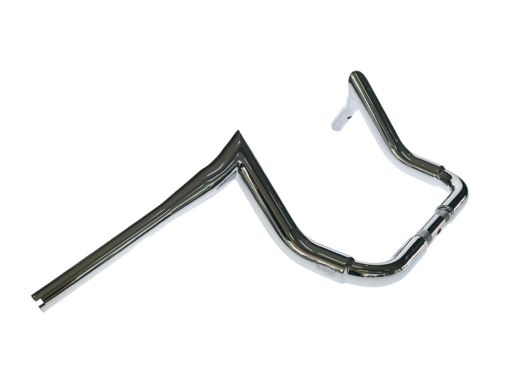 10in. x 1-1/2in. Assault Handlebar - Chrome. Fits Ultra Models 1996-2024 and Street Glide 1996-2023 - Factory 47 Handlebars