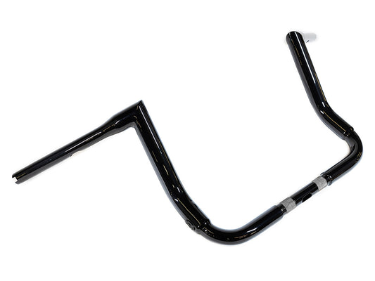 12in. x 1-1/2in. STS Miter Handlebar - Gloss Black. Fits Ultra Models 1996-2024 and Street Glide 1996-2023 - Factory 47 Handlebars
