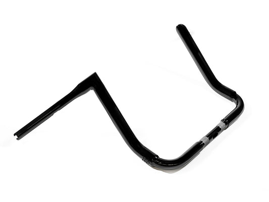 14in. x 1-1/2in. STS Miter Handlebar - Gloss Black. Fits Ultra Models 1996-2024 and Street Glide 1996-2023 - Factory 47 Handlebars