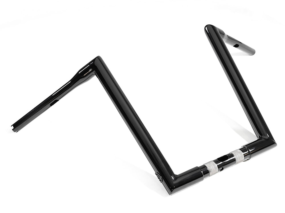 14in. x 1-1/2in. STR Miter Handlebar - Gloss Black. Fits Road Glide 2015-2023 - Factory 47 Handlebars