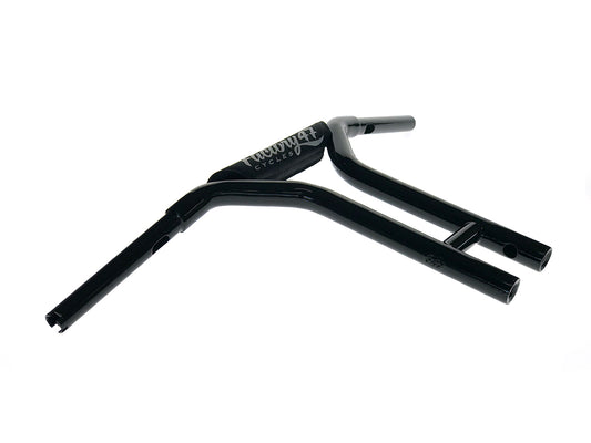 14in. x 1-1/4in. MX47 Straight T-Bar Handlebar - Gloss Black. - Factory 47 Handlebars