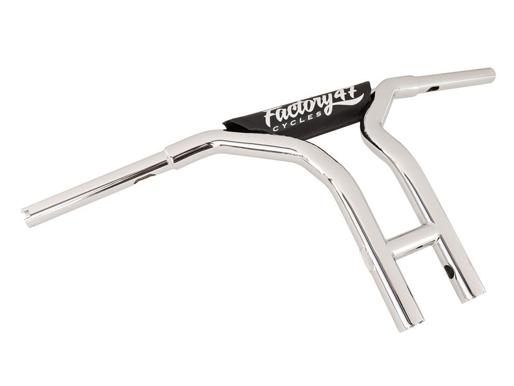 12in. x 1-1/4in. MX47 Pullback T-Bar Handlebar - Chrome. - Factory 47 Handlebars
