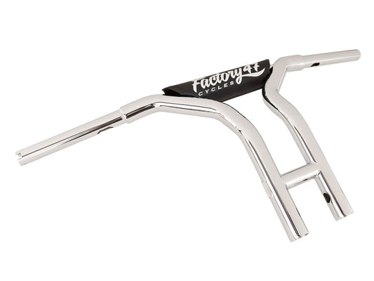 12in. x 1-1/4in. MX47 Pullback T-Bar Handlebar - Chrome. - Factory 47 Handlebars