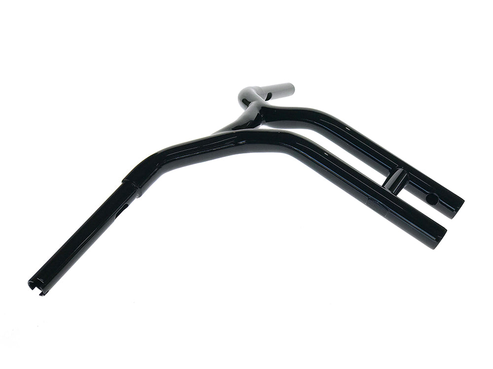 14in. x 1-1/4in. Cali Pullback T-Bar Handlebar - Gloss Black. - Factory 47 Handlebars