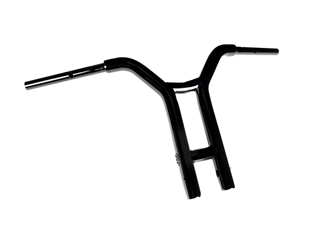 14in. x 1-1/2in. Factory Racing Straight T-Bar Handlebar - Gloss Black. Fits CVO Road Glide 2023up & Road Glide 2024up - Factory 47 Handlebars