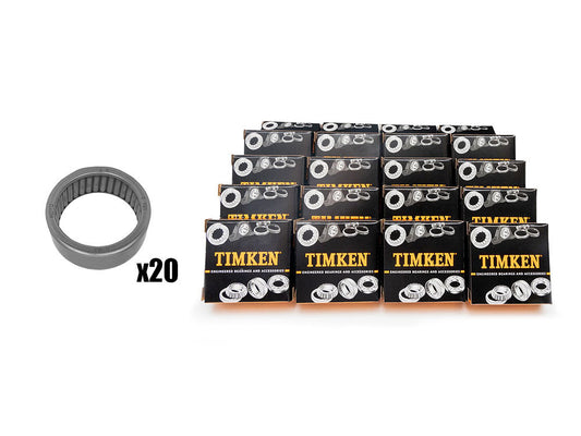 Workshop Pack of 20 Full Complement Inner Cam Bearings. Fits Milwaukee-Eight 2017up - Feuling