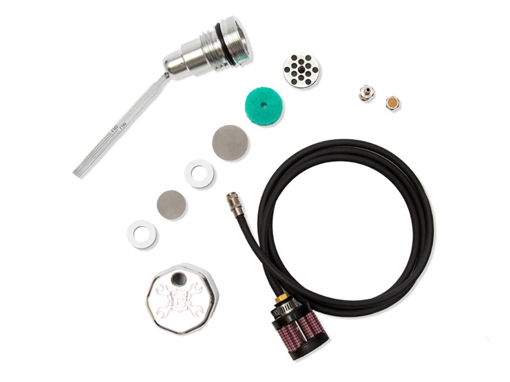 Vented Dipstick - Polished. Fits Dyna 2006-2017. - Feuling