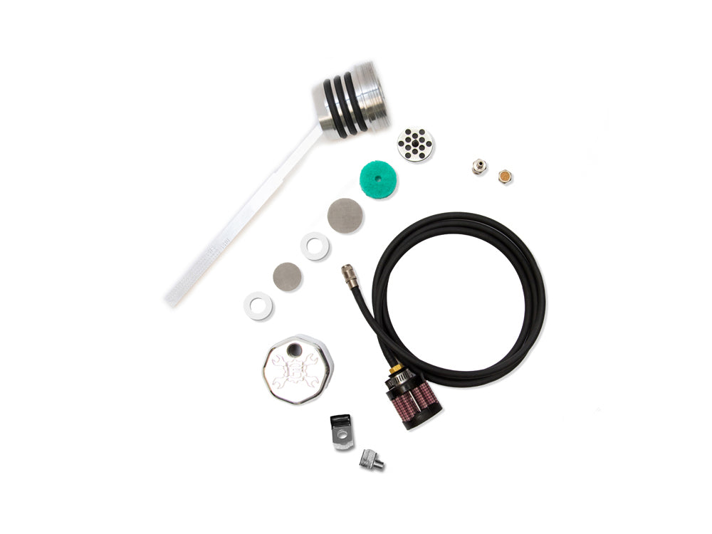 Vented Dipstick - Polished. Fits Dyna 1999-2005. - Feuling