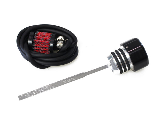 Vented Dipstick - Black. Fits Touring 1993-2006. - Feuling