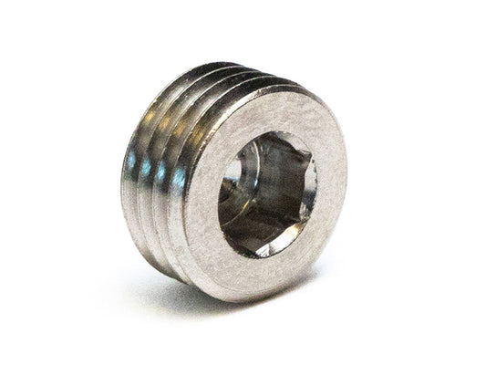 'Short' Motor Case Drain Plug. Fits Twin Cam 1999-2017 and Milwaukee-Eight 2017up. - Feuling
