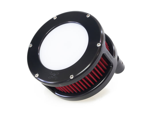 BA Air Cleaner Kit - Black with Clear Cover. Fits Touring 2017-2024 & Softail 2018-2024 - Feuling
