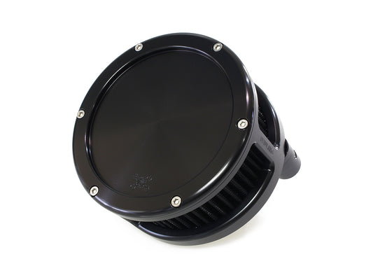 BA Air Cleaner Kit - Black with Solid Cover. Fits Touring 2017-2024 & Softail 2018-2024 - Feuling