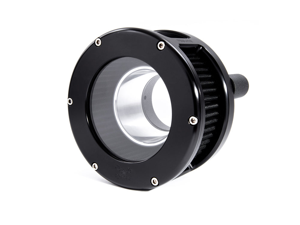 BA Air Cleaner Kit - Black with Clear Cover. Fits Touring 2017-2024 & Softail 2018-2024 - Feuling