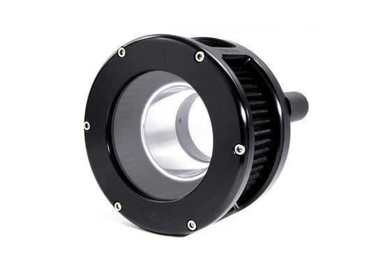 BA Air Cleaner Kit - Black with Clear Cover. Fits Touring 2017-2024 & Softail 2018-2024 - Feuling