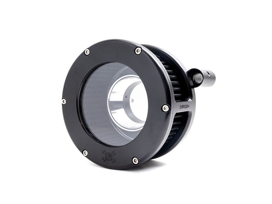 BA Air Cleaner Kit - Black with Clear Cover. Fits Touring 2008-2016, Softail 2016-2017, CVO Softail 2011-2017 & Dyna Low Rider S 2016-2017 with Throttle-by-Wire - Feuling