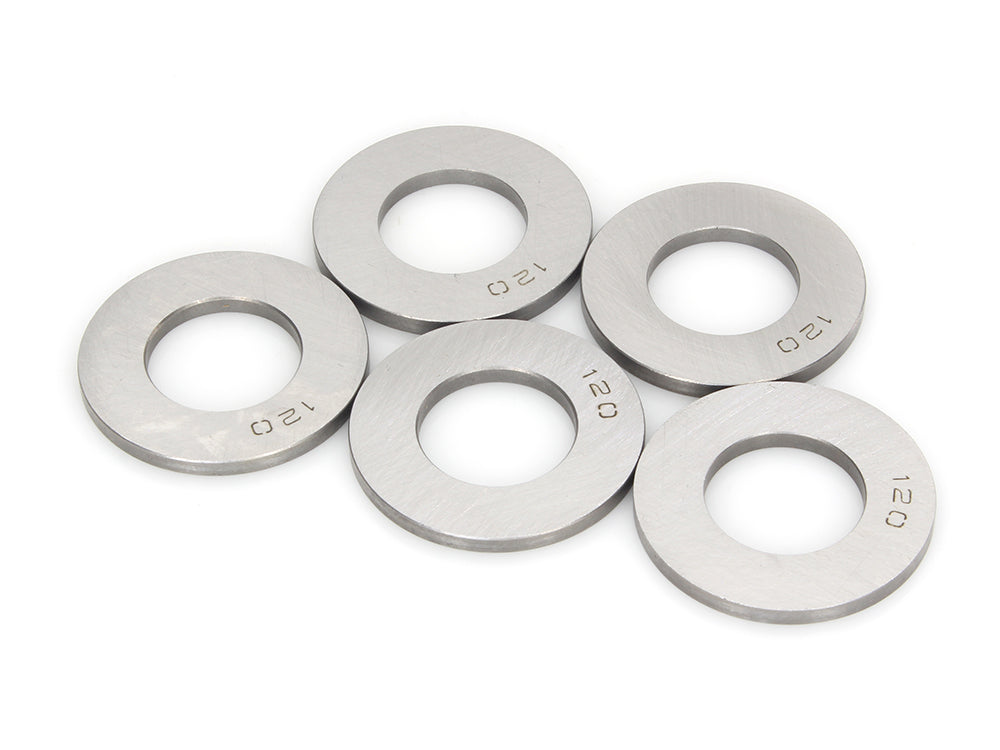 0.120in. Cam Sprocket Spacer - Pack of 5. Fits Twin Cam 2007-2017 & Milwaukee 8 2017up - Feuling