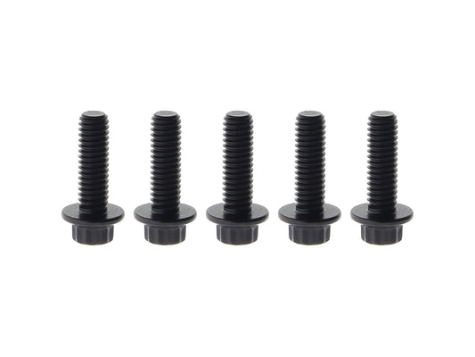 Front Disc Rotor Bolts - Black 12 Point ARP. 5/16in.-18 x 1.0in.. Fits Most HD models 1984up. - Feuling